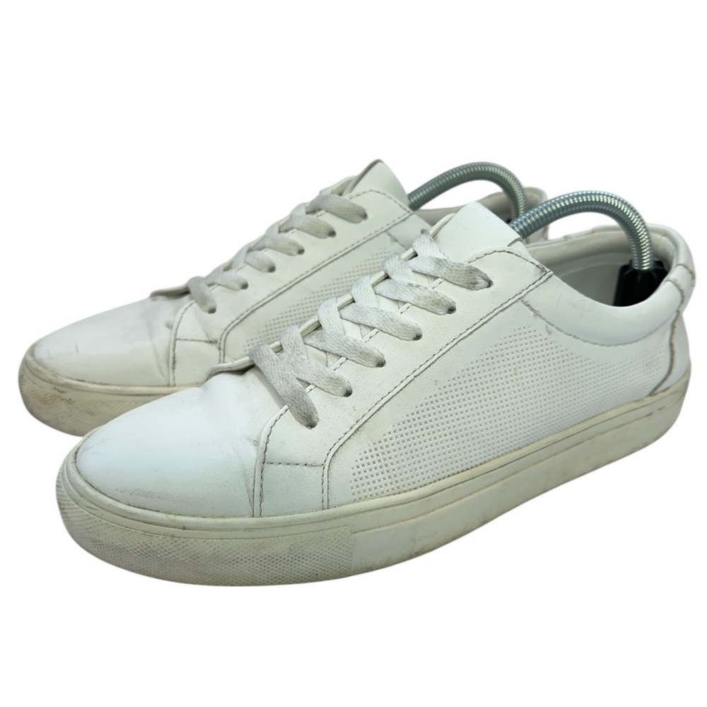Nordstrom Rack Sneakers Mens Size 8.5 Mraaron Leather Ortholite Comfort White